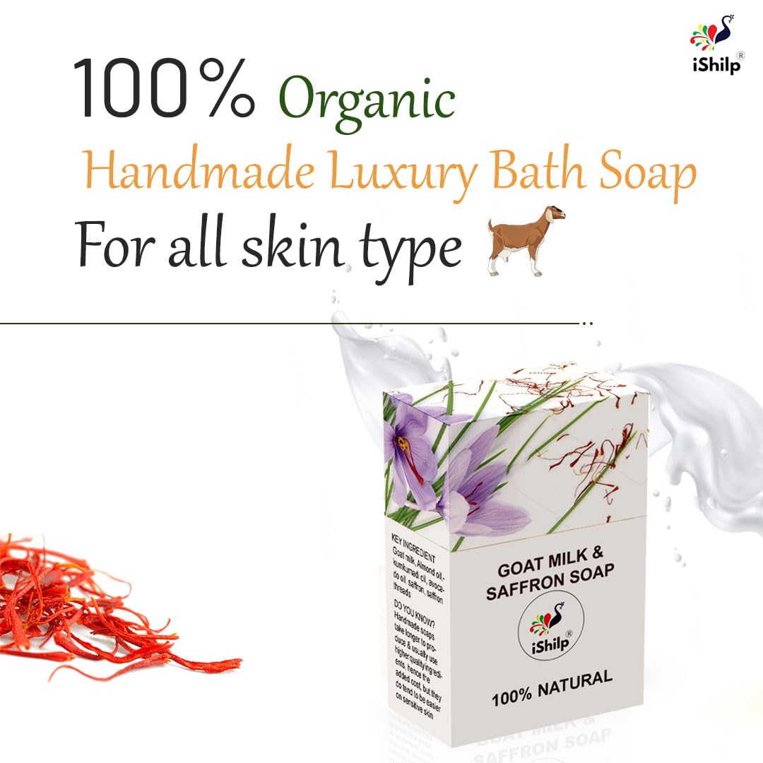 Goat milk & saffron soap